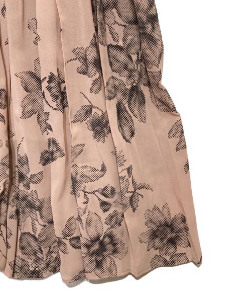 COCODEAL（ココディール）COCODEAL (ココディール) フロッキーフラワーワンピース ピンクベージュ サイズ:1の古着・服飾アイテム