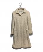JIL SANDERジルサンダー）の古着「アンゴラブレンドウールコート」｜アイボリー
