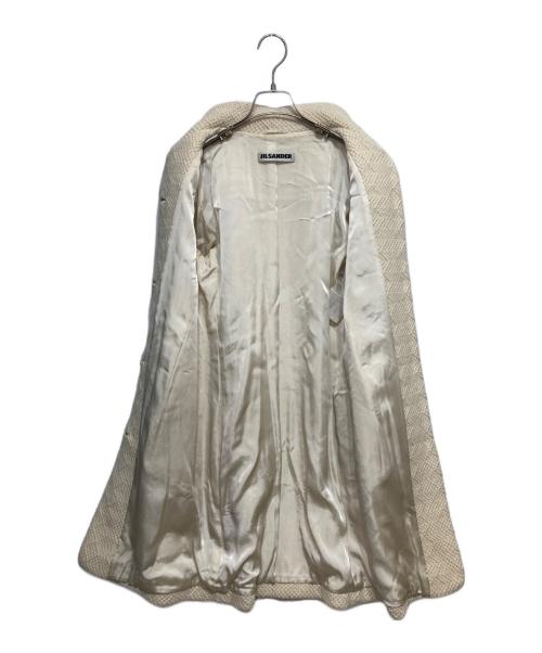 JIL SANDER（ジルサンダー）JIL SANDER (ジルサンダー) アンゴラブレンドウールコート アイボリー サイズ:34の古着・服飾アイテム