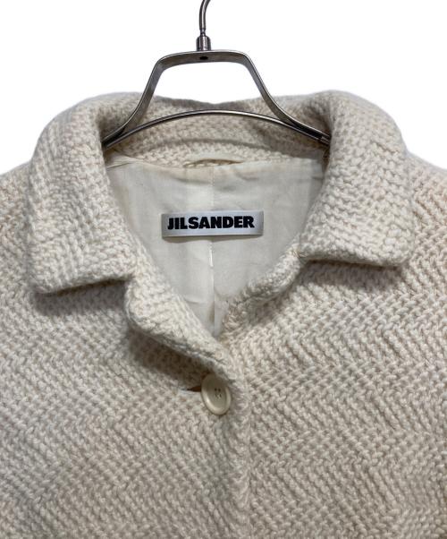 JIL SANDER（ジルサンダー）JIL SANDER (ジルサンダー) アンゴラブレンドウールコート アイボリー サイズ:34の古着・服飾アイテム