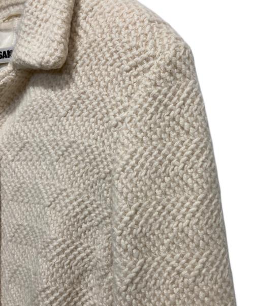 JIL SANDER（ジルサンダー）JIL SANDER (ジルサンダー) アンゴラブレンドウールコート アイボリー サイズ:34の古着・服飾アイテム