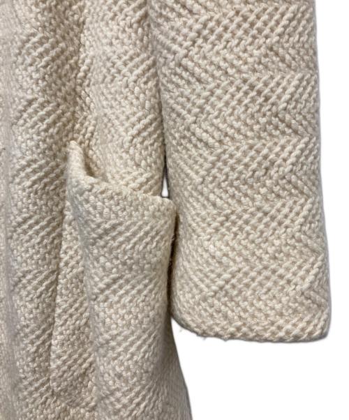 JIL SANDER（ジルサンダー）JIL SANDER (ジルサンダー) アンゴラブレンドウールコート アイボリー サイズ:34の古着・服飾アイテム