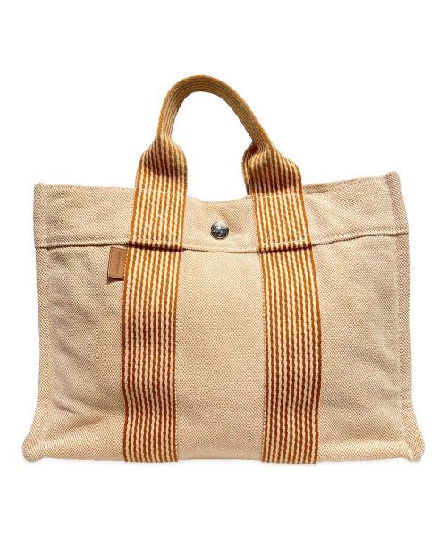 HERMES（エルメス）HERMES (エルメス) フルートゥPM-ハンドバッグ オレンジの古着・服飾アイテム