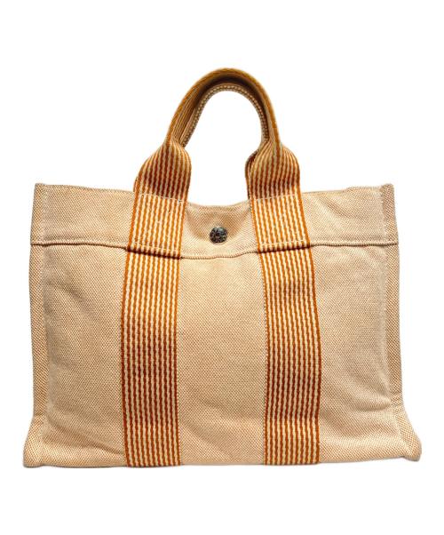 HERMES（エルメス）HERMES (エルメス) フルートゥPM-ハンドバッグ オレンジの古着・服飾アイテム