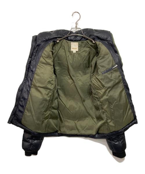 DIESEL（ディーゼル）DIESEL (ディーゼル) ナイロンダウンジャケット ネイビー サイズ:Mの古着・服飾アイテム