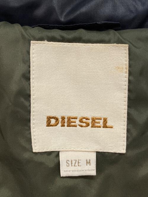 DIESEL（ディーゼル）DIESEL (ディーゼル) ナイロンダウンジャケット ネイビー サイズ:Mの古着・服飾アイテム