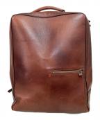 MOTHERHOUSEマザーハウス）の古着「アンティーク スクエア バックパック」｜ブラウン