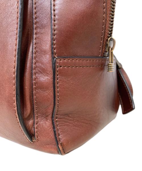 MOTHERHOUSE（マザーハウス）MOTHERHOUSE (マザーハウス) アンティーク スクエア バックパック ブラウンの古着・服飾アイテム