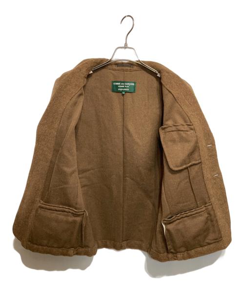 COMME des GARCONS HOMME PLUS EVER GREEN（コムデギャルソンオムプリュス エバーグリーン）COMME des GARCONS HOMME PLUS EVER GREEN (コムデギャルソンオムプリュス エバーグリーン) アルパカ混ウールジャケット ブラウン サイズ:Sの古着・服飾アイテム