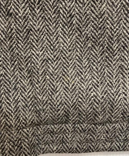 COMME des GARCONS HOMME（コムデギャルソン オム）COMME des GARCONS HOMME (コムデギャルソン オム) Harris Tweed (ハリスツイード) 80s ヘリンボーンスタンカラーコート グレー サイズ:Mの古着・服飾アイテム