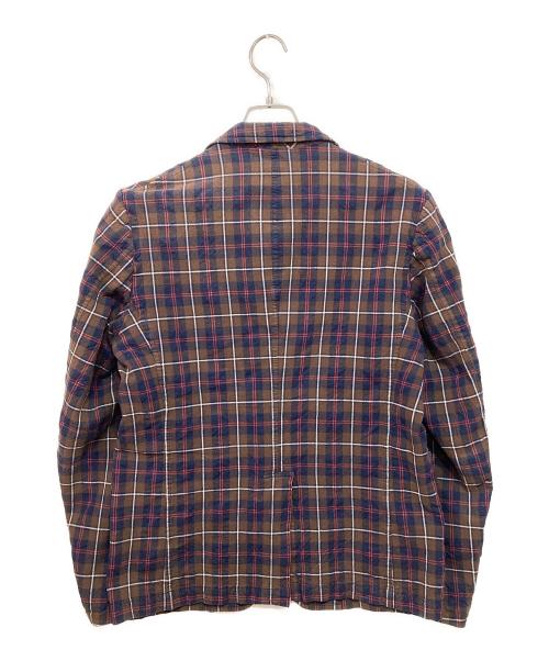 COMME des GARCONS HOMME（コムデギャルソン オム）COMME des GARCONS HOMME (コムデギャルソン オム) チェックジャケット ブラウン サイズ:Sの古着・服飾アイテム