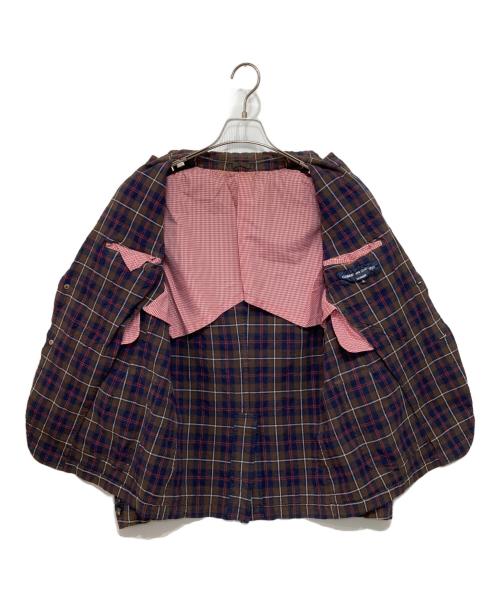 COMME des GARCONS HOMME（コムデギャルソン オム）COMME des GARCONS HOMME (コムデギャルソン オム) チェックジャケット ブラウン サイズ:Sの古着・服飾アイテム