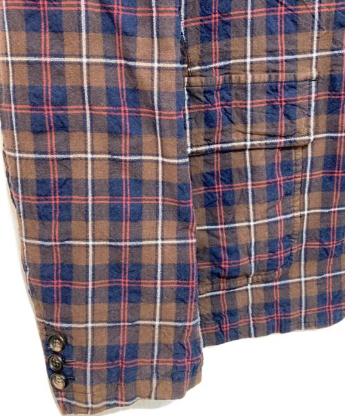 COMME des GARCONS HOMME（コムデギャルソン オム）COMME des GARCONS HOMME (コムデギャルソン オム) チェックジャケット ブラウン サイズ:Sの古着・服飾アイテム