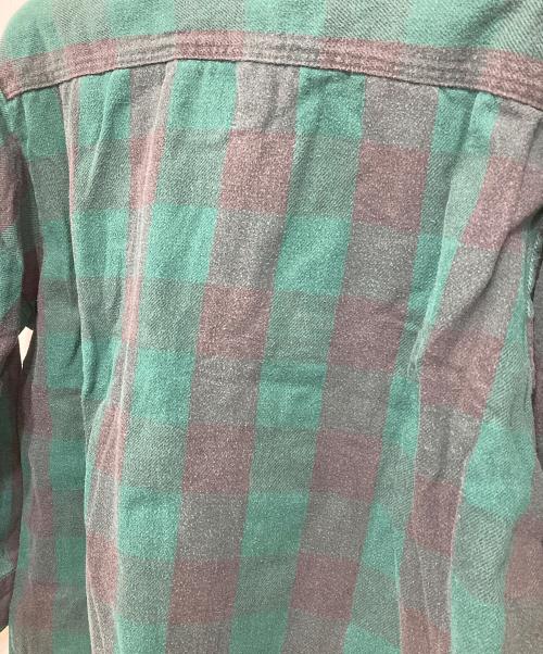 FIVE BROTHER（ファイブブラザー）FIVE BROTHER (ファイブブラザー) ロングスリーブシャツ ブラック×グリーン サイズ:XLの古着・服飾アイテム