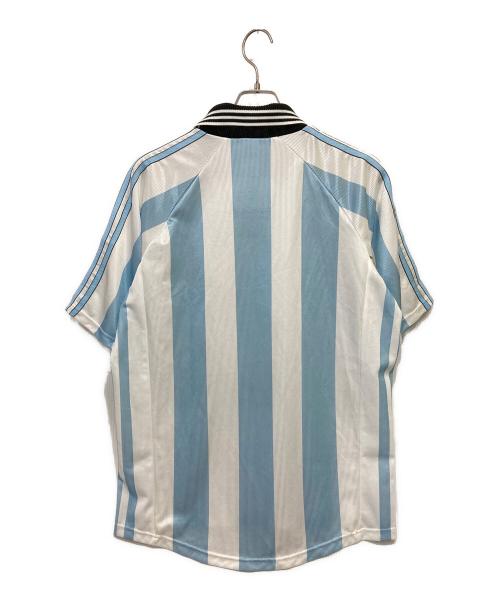 adidas（アディダス）adidas (アディダス) アルゼンチン代表ユニフォーム ホワイト×ブルー サイズ:Mの古着・服飾アイテム