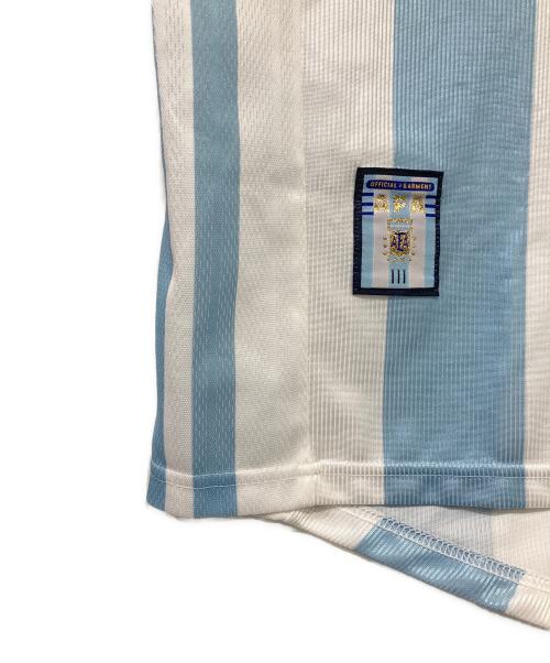 adidas（アディダス）adidas (アディダス) アルゼンチン代表ユニフォーム ホワイト×ブルー サイズ:Mの古着・服飾アイテム