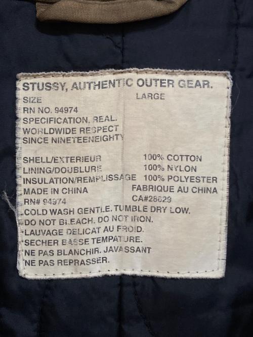 stussy（ステューシー）stussy (ステューシー) N-3Bタイプコート カーキ サイズ:Lの古着・服飾アイテム