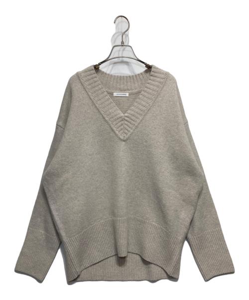 Loungedress（ラウンジドレス）Loungedress (ラウンジドレス) ウール100Vニット ベージュ サイズ:FREEの古着・服飾アイテム