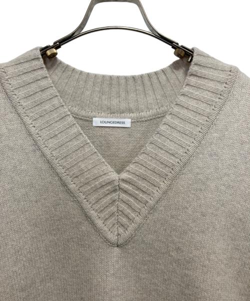 Loungedress（ラウンジドレス）Loungedress (ラウンジドレス) ウール100Vニット ベージュ サイズ:FREEの古着・服飾アイテム