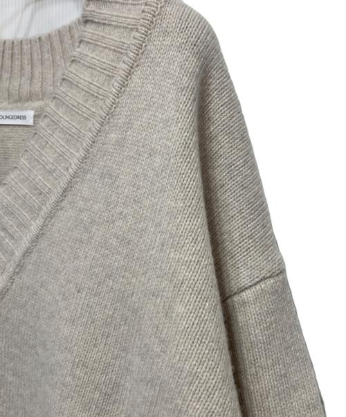 Loungedress（ラウンジドレス）Loungedress (ラウンジドレス) ウール100Vニット ベージュ サイズ:FREEの古着・服飾アイテム