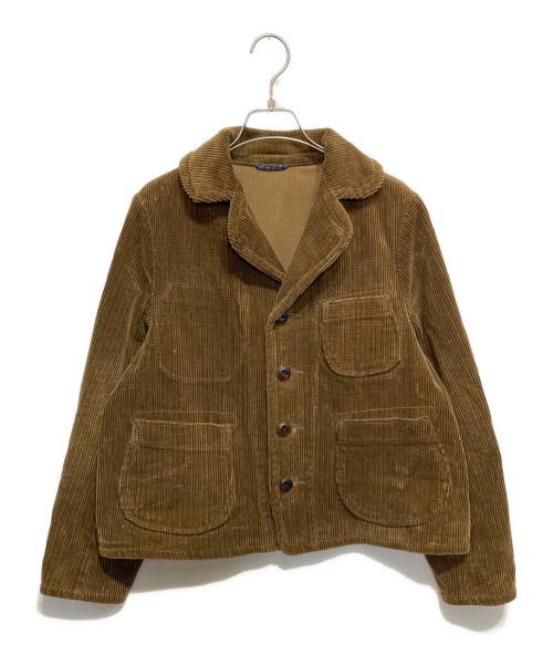 45R（フォーティファイブ・アール）45R (フォーティファイブ・アール) セルビッチコーデュロイのチロルジャケット ベージュ×ブラウン サイズ:★★(2)の古着・服飾アイテム