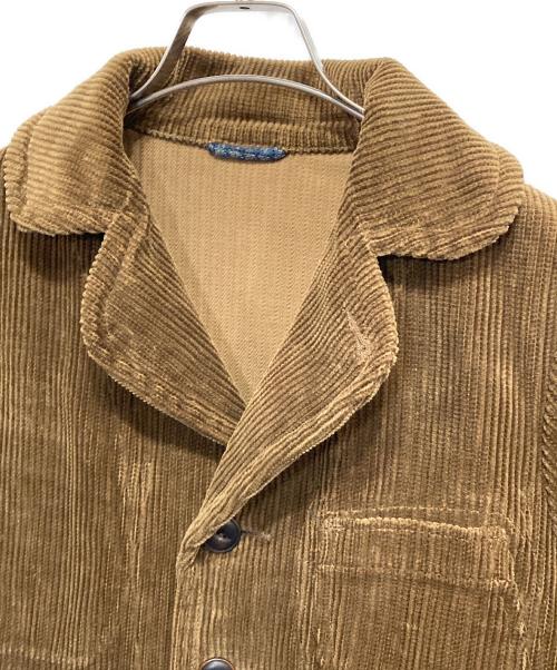 45R（フォーティファイブ・アール）45R (フォーティファイブ・アール) セルビッチコーデュロイのチロルジャケット ベージュ×ブラウン サイズ:★★(2)の古着・服飾アイテム