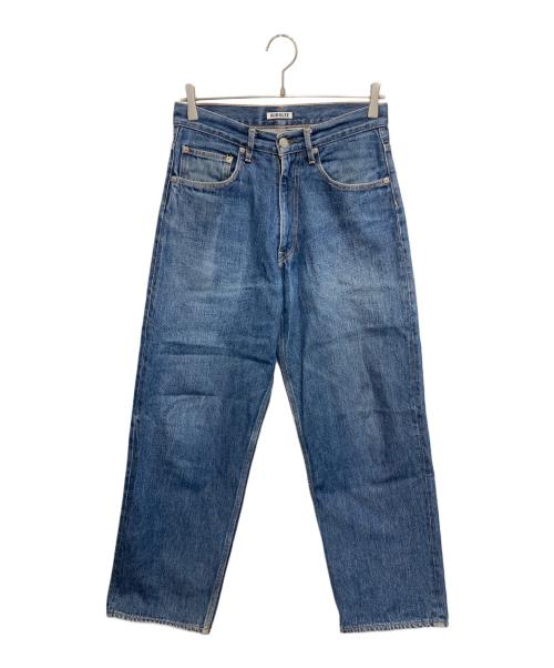 AURALEE（オーラリー）AURALEE (オーラリー) HARD TWIST DENIM WIDE PANTS/ハードツイストデニムワイドパンツ インディゴ サイズ:28の古着・服飾アイテム