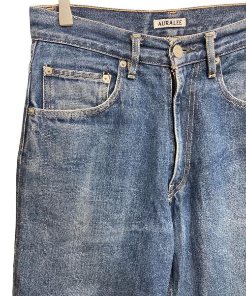 AURALEE（オーラリー）AURALEE (オーラリー) HARD TWIST DENIM WIDE PANTS/ハードツイストデニムワイドパンツ インディゴ サイズ:28の古着・服飾アイテム