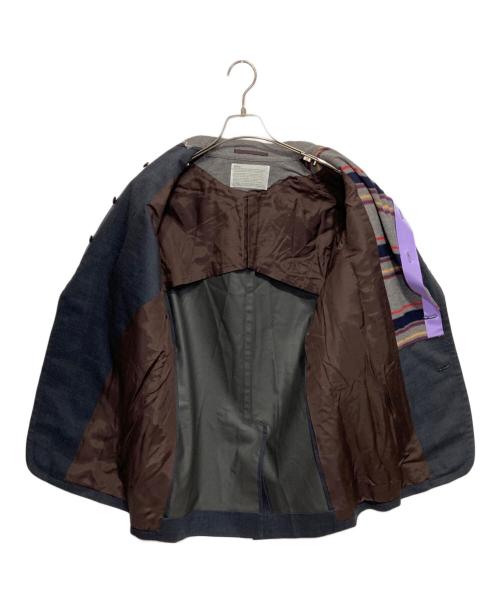 KOLOR（カラー）KOLOR (カラー) ニットドッキングテーラードジャケット ネイビー サイズ:1の古着・服飾アイテム