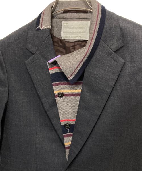 KOLOR（カラー）KOLOR (カラー) ニットドッキングテーラードジャケット ネイビー サイズ:1の古着・服飾アイテム