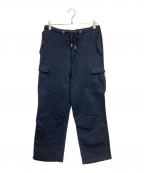 Name.ネーム）の古着「ASYMMETRIC SWEAT CARGO PANTS」｜ネイビー
