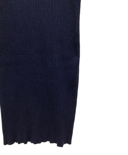Spick and Span（スピックアンドスパン）Spick and Span (スピックアンドスパン) ヘンリーネックリブニットワンピース ネイビー サイズ:Fの古着・服飾アイテム