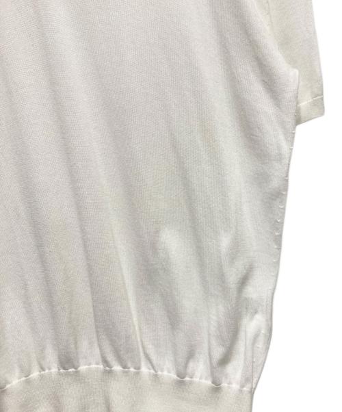 JOURNAL STANDARD TRISECT（ジャーナルスタンダード トライセクト）JOURNAL STANDARD TRISECT (ジャーナルスタンダード トライセクト) アメリカンシーアイランドニットポロシャツ ホワイト サイズ:Lの古着・服飾アイテム