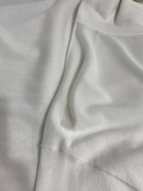 JOURNAL STANDARD TRISECT（ジャーナルスタンダード トライセクト）JOURNAL STANDARD TRISECT (ジャーナルスタンダード トライセクト) アメリカンシーアイランドニットポロシャツ ホワイト サイズ:Lの古着・服飾アイテム