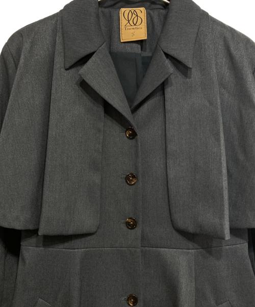 Tnewties（トゥエンティーズ）Tnewties (トゥエンティーズ) フレアスカートワンピース グレー サイズ:Sの古着・服飾アイテム