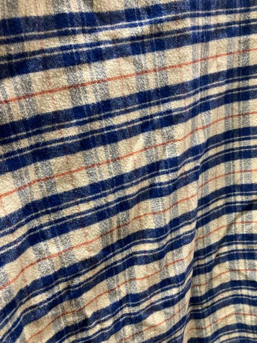 Vivienne Westwood man（ヴィヴィアン ウェストウッド マン）Vivienne Westwood man (ヴィヴィアン ウェストウッド マン) ビッグフランネルシャツ ネイビー×ベージュ サイズ:-の古着・服飾アイテム