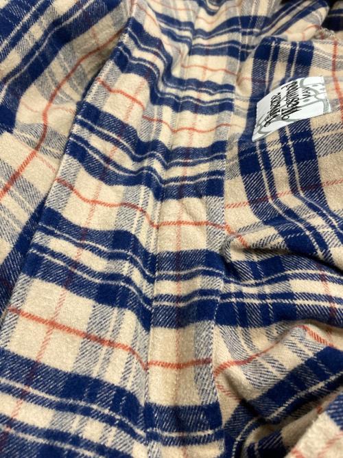 Vivienne Westwood man（ヴィヴィアン ウェストウッド マン）Vivienne Westwood man (ヴィヴィアン ウェストウッド マン) ビッグフランネルシャツ ネイビー×ベージュ サイズ:-の古着・服飾アイテム