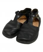 AURORA SHOESオーロラシューズ）の古着「レザーサンダル」｜ブラック