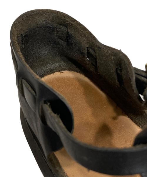 AURORA SHOES（オーロラシューズ）AURORA SHOES (オーロラシューズ) レザーサンダル ブラック サイズ:7 1/2の古着・服飾アイテム