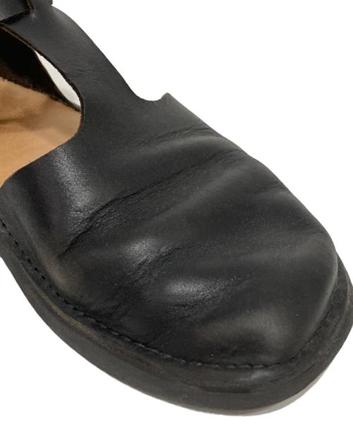 AURORA SHOES（オーロラシューズ）AURORA SHOES (オーロラシューズ) レザーサンダル ブラック サイズ:7 1/2の古着・服飾アイテム