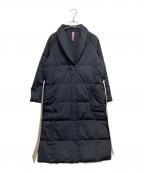 YOSOOUヨソオウ）の古着「ショールカラーダウンコート」｜ネイビー
