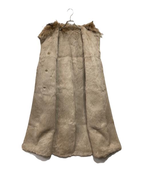 theory（セオリー）theory (セオリー) ラビットファーリバーシブルコート ベージュ サイズ:2の古着・服飾アイテム