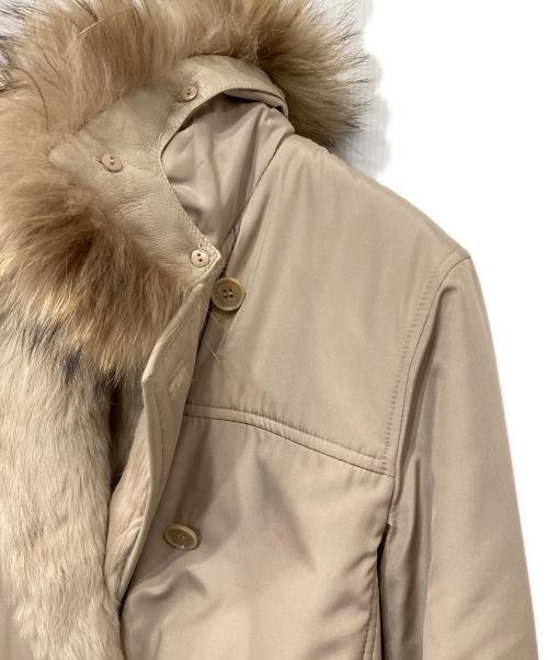 theory（セオリー）theory (セオリー) ラビットファーリバーシブルコート ベージュ サイズ:2の古着・服飾アイテム