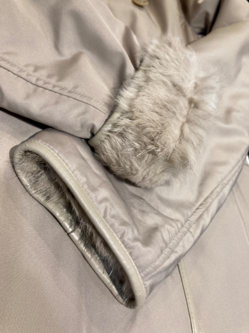 theory（セオリー）theory (セオリー) ラビットファーリバーシブルコート ベージュ サイズ:2の古着・服飾アイテム