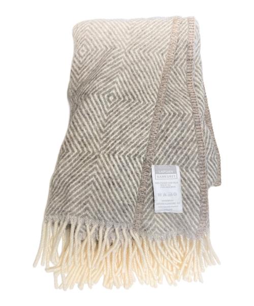 LAPUAN KANKURIT（ラプアンカンクリ）LAPUAN KANKURIT (ラプアンカンクリ) 大判ストール グレーの古着・服飾アイテム