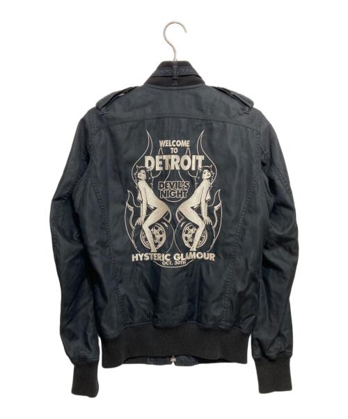 Hysteric Glamour（ヒステリックグラマー）Hysteric Glamour (ヒステリックグラマー) ヒスガール ジップアップジャケット ブラック サイズ:Mの古着・服飾アイテム