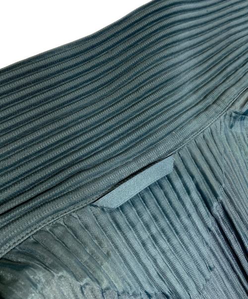 HOMME PLISSE ISSEY MIYAKE（オム プリッセ イッセイ ミヤケ）HOMME PLISSE ISSEY MIYAKE (オム プリッセ イッセイ ミヤケ) プリーツイージーコーチジャケット グリーン サイズ:3の古着・服飾アイテム