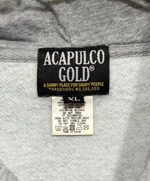Acapulco Gold（アカプルコ ゴールド）ACAPULCO GOLD (アカプルコ ゴールド) プリントパーカー ライトグレー サイズ:XLの古着・服飾アイテム