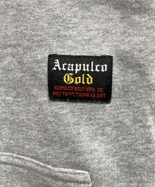 Acapulco Gold（アカプルコ ゴールド）ACAPULCO GOLD (アカプルコ ゴールド) プリントパーカー ライトグレー サイズ:XLの古着・服飾アイテム