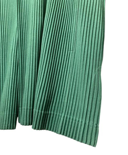 HOMME PLISSE ISSEY MIYAKE（オム プリッセ イッセイ ミヤケ）HOMME PLISSE ISSEY MIYAKE (オム プリッセ イッセイ ミヤケ) カラーブロックオーバーサイズジャケット ベージュ×グリーン サイズ:-の古着・服飾アイテム